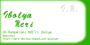 ibolya meri business card